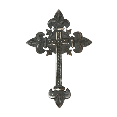 Madrid Wall Cross-Grey Wash Silver